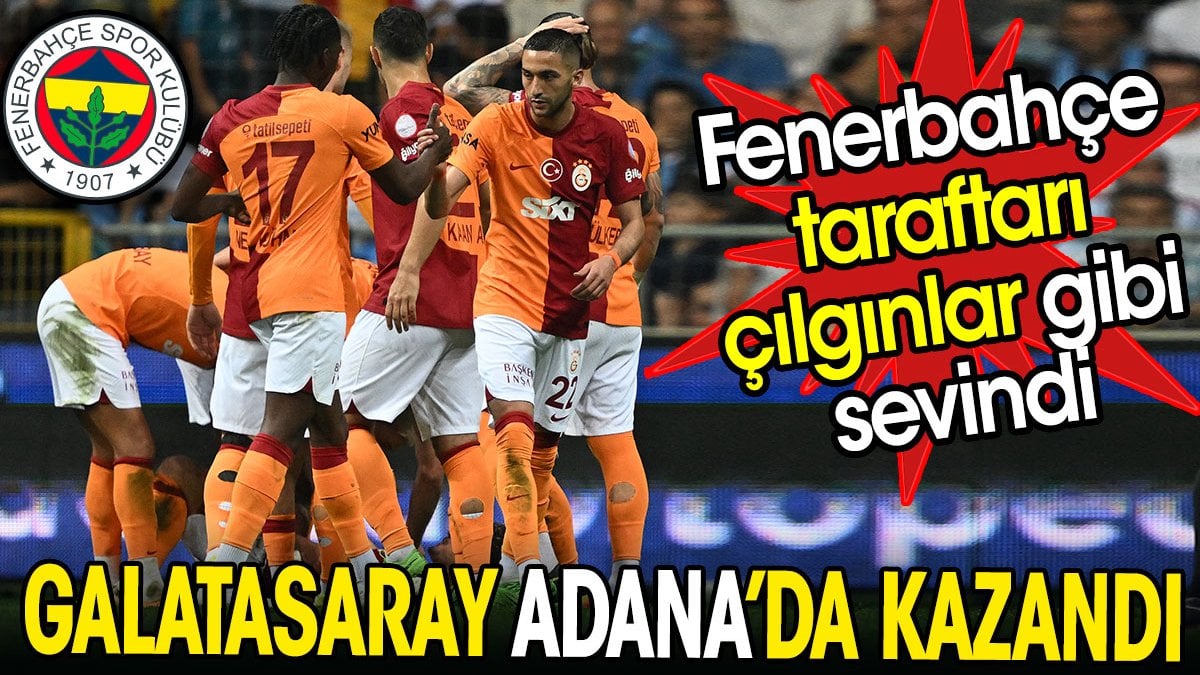 Galatasaray 3-0 kazandı. Fenerbahçe taraftarı çılgınlar gibi sevindi